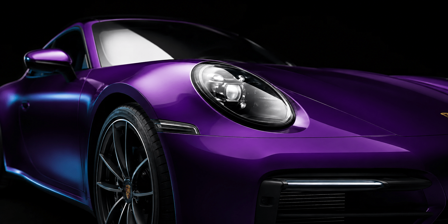 purple-porsche